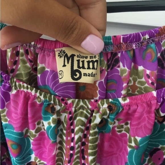 Show Me Your Mumu: Rane long sleeve Romper in Wild Bloom Md - Picture 4 of 8